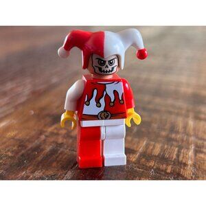 Lego Joker Jester Minifigure With Red & White Outfit